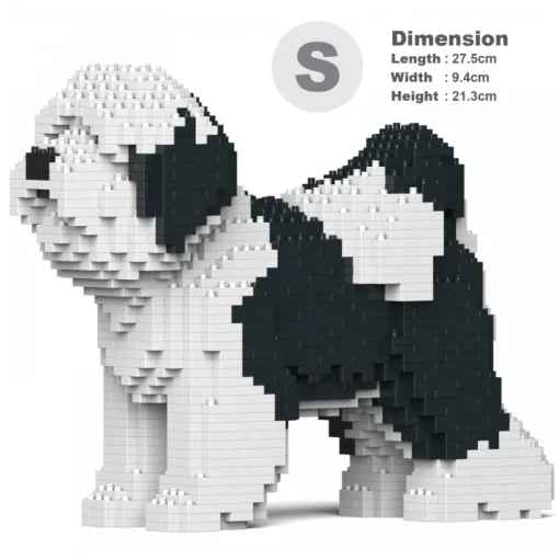 Jekca Games-- Tibetan Terrier 01S-M02 - Lego - Sculpture - Construction - 4D - Brick Animals - Toys - Avvenice