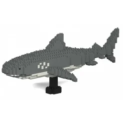 Jekca Games-- Tiger Shark 01 - Big - Lego - Sculpture - Construction - 4D - Brick Animals - Toys - Avvenice