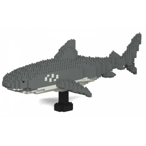 Jekca Games-- Tiger Shark 01 - Big - Lego - Sculpture - Construction - 4D - Brick Animals - Toys - Avvenice