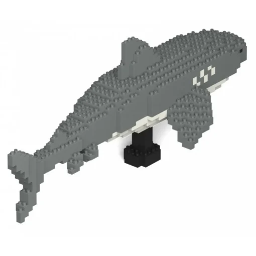 Jekca Games-- Tiger Shark 01 - Big - Lego - Sculpture - Construction - 4D - Brick Animals - Toys - Avvenice
