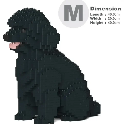 Jekca Games-- Toy Poodle 03-M02 - Big - Lego - Sculpture - Construction - 4D - Brick Animals - Toys - Avvenice