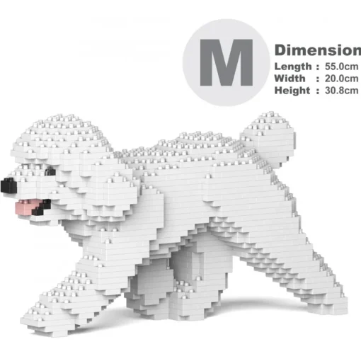 Jekca Games-- Toy Poodle 02-M01 - Big - Lego - Sculpture - Construction - 4D - Brick Animals - Toys - Avvenice