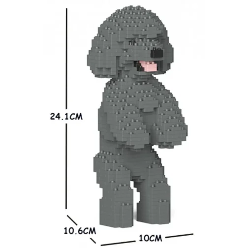 Jekca Games-- Toy Poodle 04S-M06 - Lego - Sculpture - Construction - 4D - Brick Animals - Toys - Avvenice