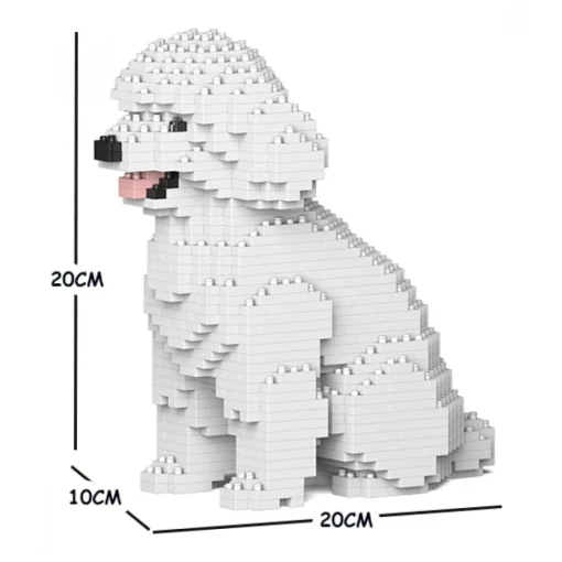Jekca Games-- Toy Poodle 03S-M01 - Lego - Sculpture - Construction - 4D - Brick Animals - Toys - Avvenice