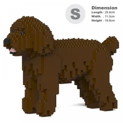 Jekca Games-- Toy Poodle 01S-M05 - Lego - Sculpture - Construction - 4D - Brick Animals - Toys - Avvenice