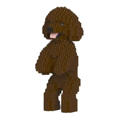 Jekca Games-- Toy Poodle 04S-M05 - Lego - Sculpture - Construction - 4D - Brick Animals - Toys - Avvenice