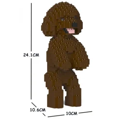 Jekca Games-- Toy Poodle 04S-M05 - Lego - Sculpture - Construction - 4D - Brick Animals - Toys - Avvenice