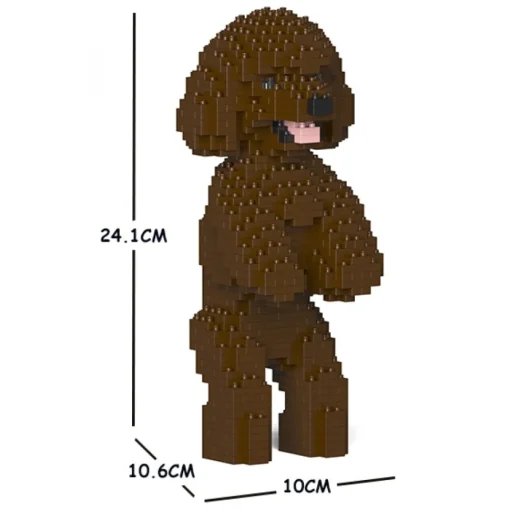 Jekca Games-- Toy Poodle 04S-M05 - Lego - Sculpture - Construction - 4D - Brick Animals - Toys - Avvenice