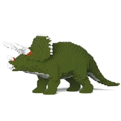 Jekca Games-- Triceratops - Dinosaur - 01S-M01 - Lego - Sculpture - Construction - 4D - Brick Animals - Toys - Avvenice