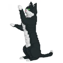 Jekca Games-- Tuxedo Cat 05S - Lego - Sculpture - Construction - 4D - Brick Animals - Toys - Avvenice