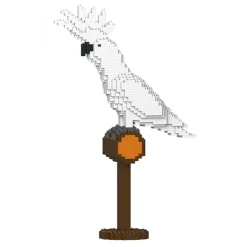 Jekca Games-- Umbrella Cockatoo 01S - Lego - Sculpture - Construction - 4D - Brick Animals - Toys - Avvenice