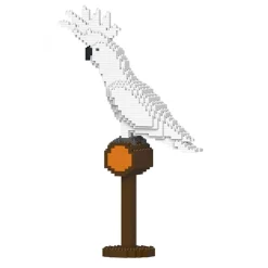 Jekca Games-- Umbrella Cockatoo 01S - Lego - Sculpture - Construction - 4D - Brick Animals - Toys - Avvenice