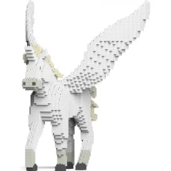 Jekca Games-- Unicorn 02 - Big - Lego - Sculpture - Construction - 4D - Brick Animals - Toys - Avvenice