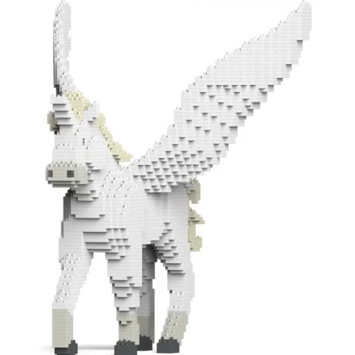 Jekca Games-- Unicorn 02 - Big - Lego - Sculpture - Construction - 4D - Brick Animals - Toys - Avvenice