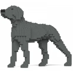 Jekca Games-- Weimaraner 01 - Big - Lego - Sculpture - Construction - 4D - Brick Animals - Toys - Avvenice