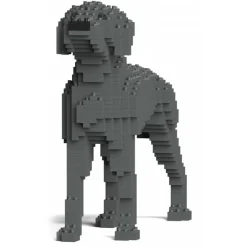 Jekca Games-- Weimaraner 01 - Big - Lego - Sculpture - Construction - 4D - Brick Animals - Toys - Avvenice