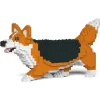 Jekca Games-- Welsh Corgi 04-M02 - Big - Lego - Sculpture - Construction - 4D - Brick Animals - Toys - Avvenice