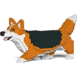 Jekca Games-- Welsh Corgi 04-M02 - Big - Lego - Sculpture - Construction - 4D - Brick Animals - Toys - Avvenice