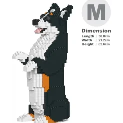 Jekca Games-- Welsh Corgi 05-M03 - Big - Lego - Sculpture - Construction - 4D - Brick Animals - Toys - Avvenice