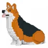 Jekca Games-- Welsh Corgi 03S-M02 - Lego - Sculpture - Construction - 4D - Brick Animals - Toys - Avvenice