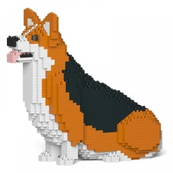 Jekca Games-- Welsh Corgi 03S-M02 - Lego - Sculpture - Construction - 4D - Brick Animals - Toys - Avvenice