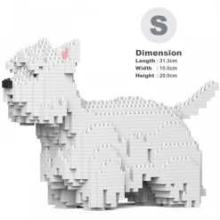 Jekca Games-- West Highland White Terrier 01S - Lego - Sculpture - Construction - 4D - Brick Animals - Toys - Avvenice