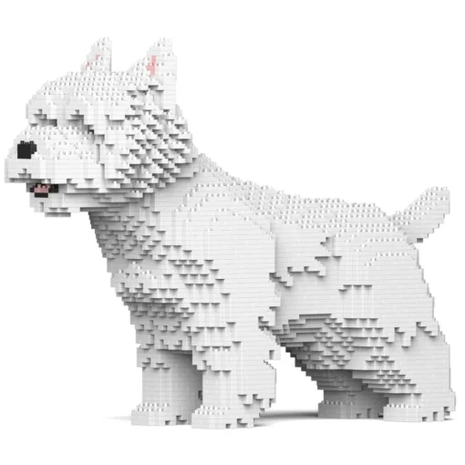 Jekca Games-- West Highland White Terrier 02 - Big - Lego - Sculpture - Construction - 4D - Brick Animals - Toys - Avvenice