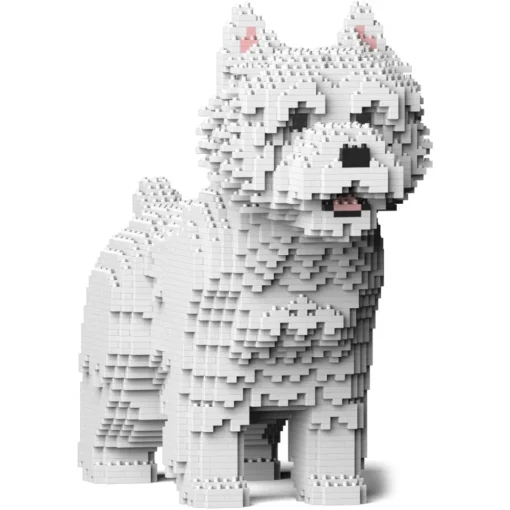 Jekca Games-- West Highland White Terrier 02 - Big - Lego - Sculpture - Construction - 4D - Brick Animals - Toys - Avvenice