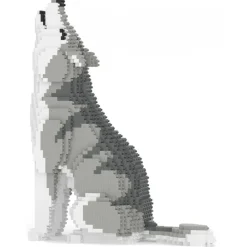 Jekca Games-- Wolf 01 - Lego - Sculpture - Construction - 4D - Brick Animals - Toys - Avvenice