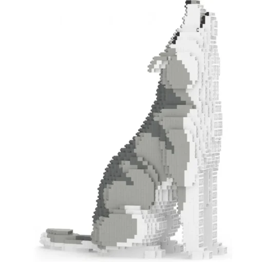 Jekca Games-- Wolf 01 - Lego - Sculpture - Construction - 4D - Brick Animals - Toys - Avvenice