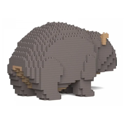 Jekca Games-- Wombat 01S - Lego - Sculpture - Construction - 4D - Brick Animals - Toys - Avvenice
