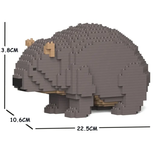 Jekca Games-- Wombat 01S - Lego - Sculpture - Construction - 4D - Brick Animals - Toys - Avvenice