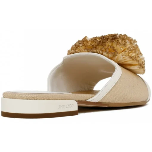 Jimmy Choo Shoes-- I'm Flat Low Shoes - Natural Coffee - Exclusive Luxury Collection - Avvenice
