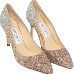 Jimmy Choo Shoes-- Romy 85 Pumps - Silver Gold - Exclusive Luxury Collection - Avvenice