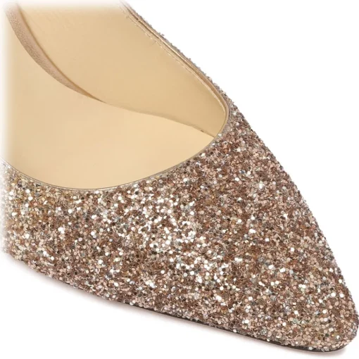 Jimmy Choo Shoes-- Romy 85 Pumps - Silver Gold - Exclusive Luxury Collection - Avvenice