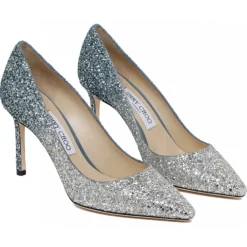 Jimmy Choo Shoes-- Romy Pumps - Silver - Exclusive Luxury Collection - Avvenice