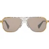 Kuboraum Sunglasses & Eyewear-- Mask H54 - Gold Silver - H54 GS - Sunglasses - Eyewear - Avvenice
