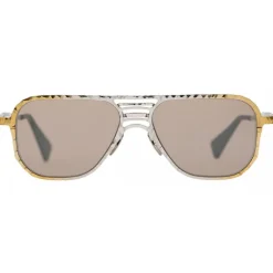 Kuboraum Sunglasses & Eyewear-- Mask H54 - Gold Silver - H54 GS - Sunglasses - Eyewear - Avvenice