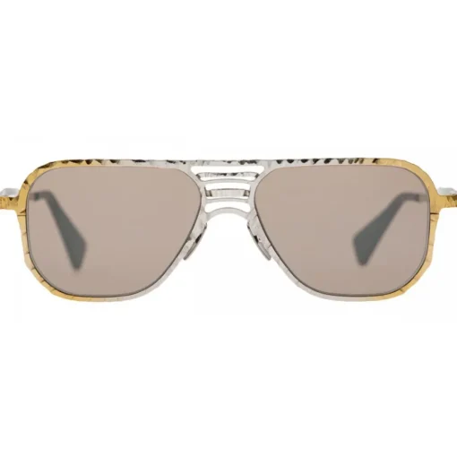 Kuboraum Sunglasses & Eyewear-- Mask H54 - Gold Silver - H54 GS - Sunglasses - Eyewear - Avvenice