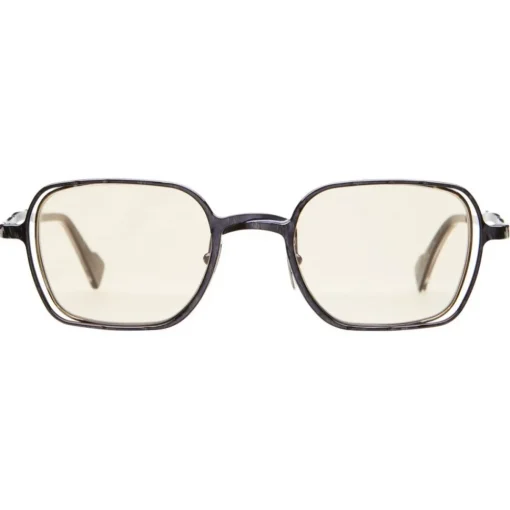Kuboraum Sunglasses & Eyewear-- Mask H22 - Metallic Blue and Gold - H22 BG - Sunglasses - Eyewear - Avvenice