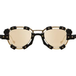 Kuboraum Sunglasses & Eyewear-- Mask V2 - Black & Gold - V2 GB - Sunglasses - Eyewear - Avvenice