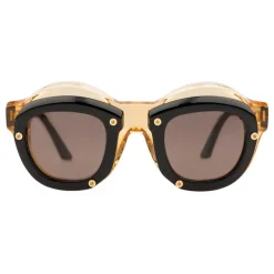 Kuboraum Sunglasses & Eyewear-- Mask W1 - Honey & Black - W1 HB - Sunglasses - Eyewear - Avvenice