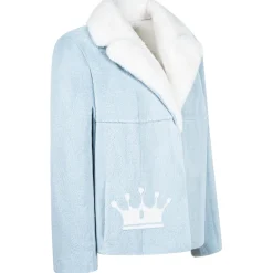 La Prima Luxury Jackets-- La Prima - Light Blue - Vison Fur 8mm Shaved With White Mink - Fur Coat - Luxury Exclusive Collection - Avvenice