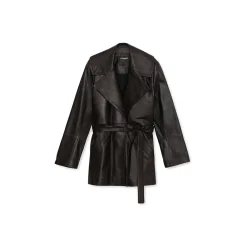 La Rando Jackets-- Bancalari Coat - Soft Lambskin - Black - Artisan Jacket - Luxury High Quality Leather - Avvenice