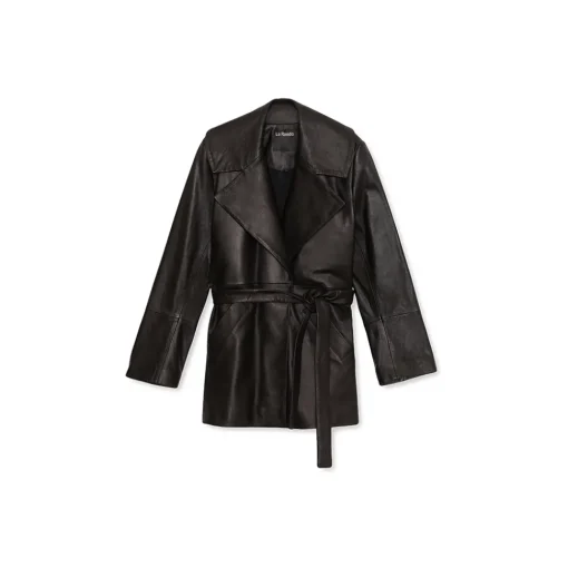 La Rando Jackets-- Bancalari Coat - Soft Lambskin - Black - Artisan Jacket - Luxury High Quality Leather - Avvenice