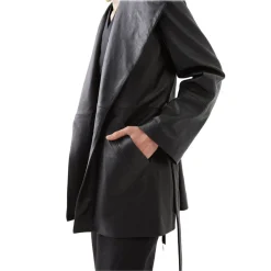 La Rando Jackets-- Bancalari Coat - Soft Lambskin - Black - Artisan Jacket - Luxury High Quality Leather - Avvenice