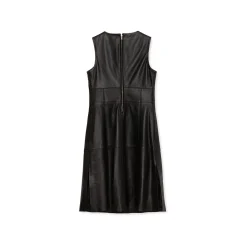 La Rando Dresses-- Berazategui Dress - Soft Lambskin - Black - Artisan Dress - Luxury High Quality Leather - Avvenice