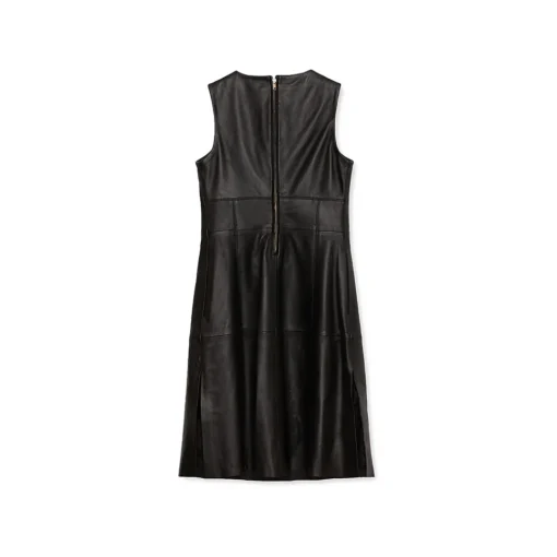La Rando Dresses-- Berazategui Dress - Soft Lambskin - Black - Artisan Dress - Luxury High Quality Leather - Avvenice