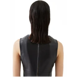 La Rando Dresses-- Berazategui Dress - Soft Lambskin - Black - Artisan Dress - Luxury High Quality Leather - Avvenice