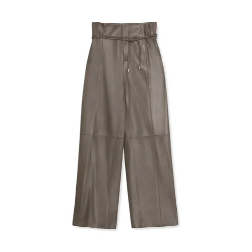La Rando Trousers-- Bernal Pants - Soft Lambskin - Grey - Artisan Pants - Luxury High Quality Leather - Avvenice
